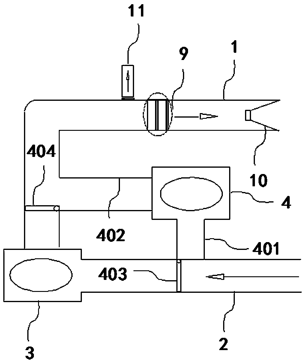 Vehicle air conditioning system with waste heat recovery function