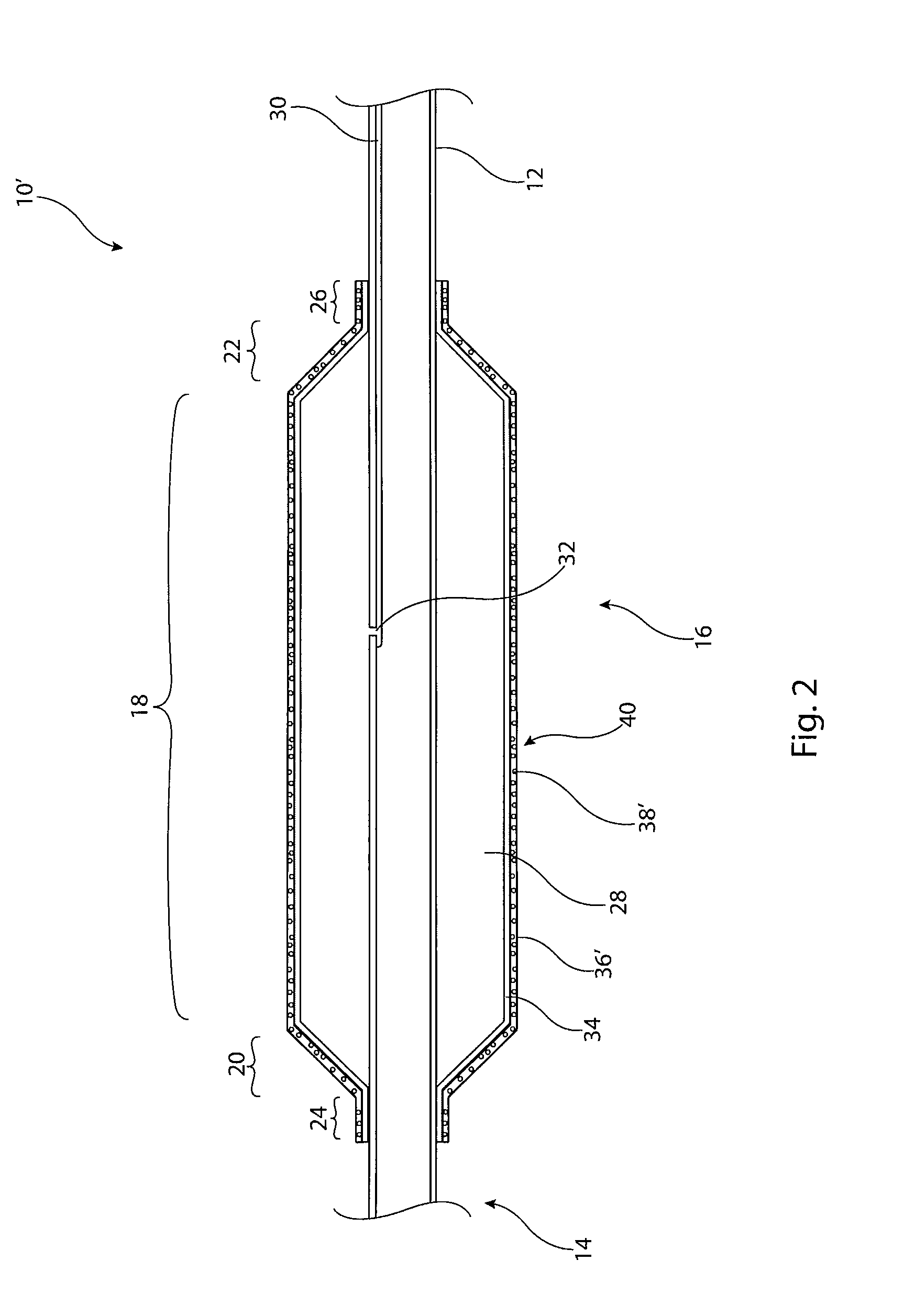 Medical balloon with particles therein