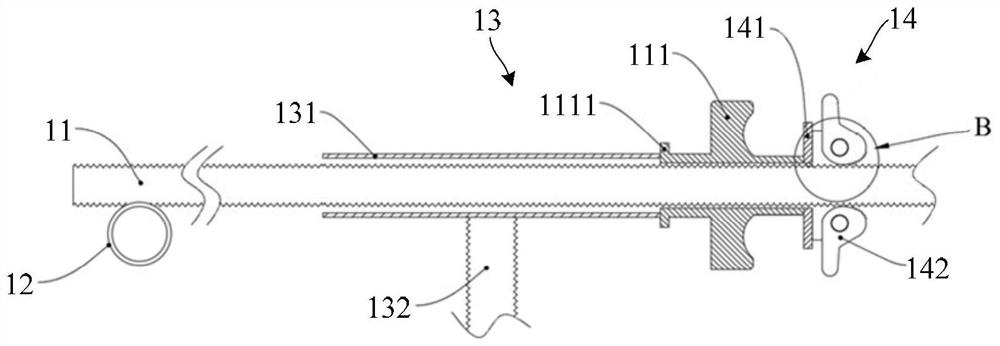 Fixing device used for forms and construction method of fixing device