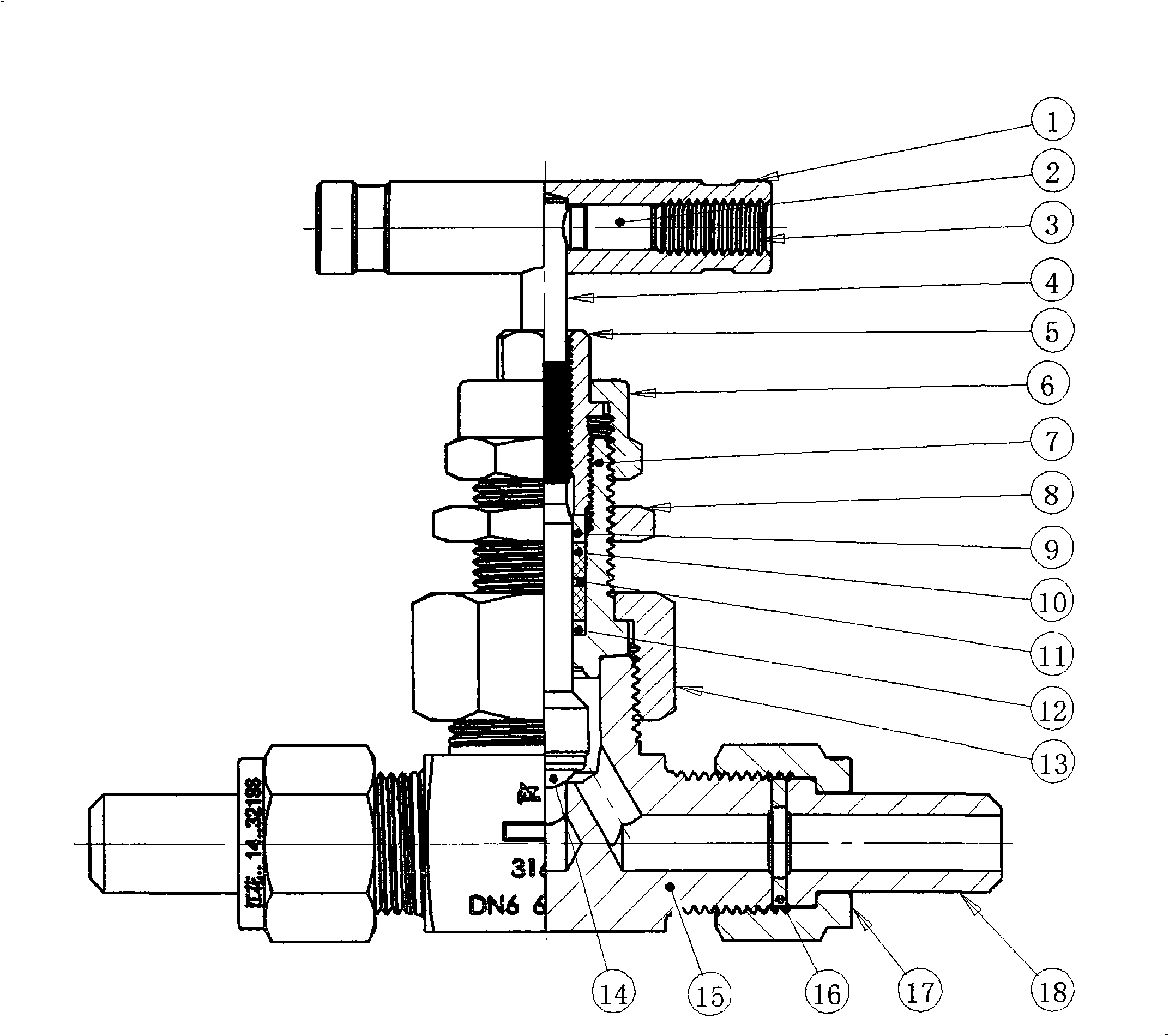 Combined valve cover type break valve