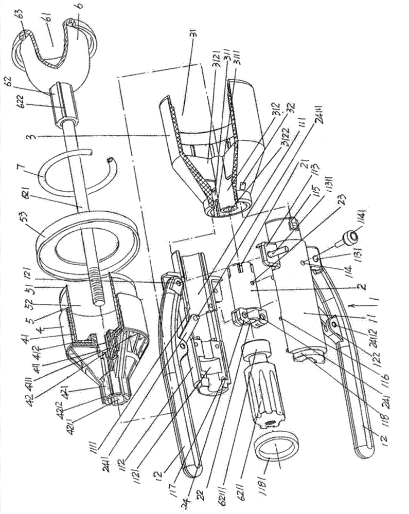 Prepuce cutting anastomat