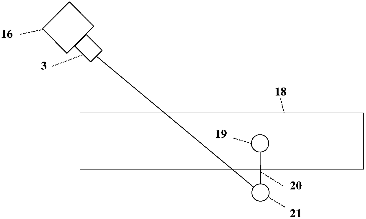 Matrix type visual detection system and method for detecting defect of transparent material