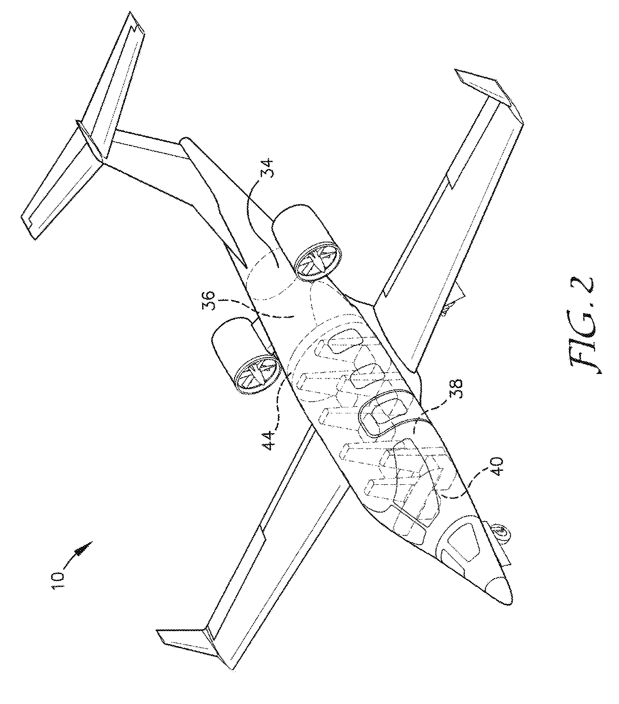 Efficient low-noise aircraft propulsion system