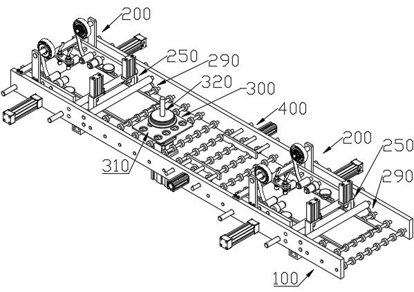 Automatic film pasting device for edge of printed circuit board