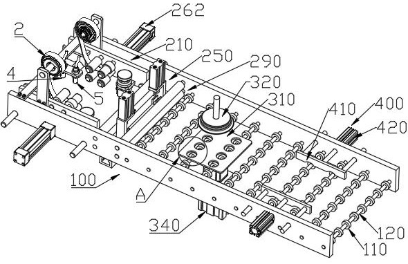 Automatic film pasting device for edge of printed circuit board