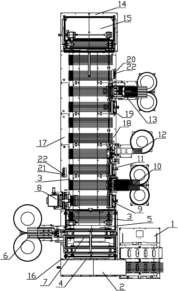 Straight long tube machine