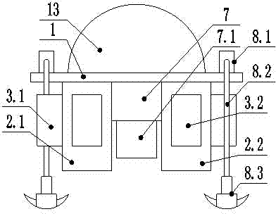 Dynamic balance structure of overwater wharf