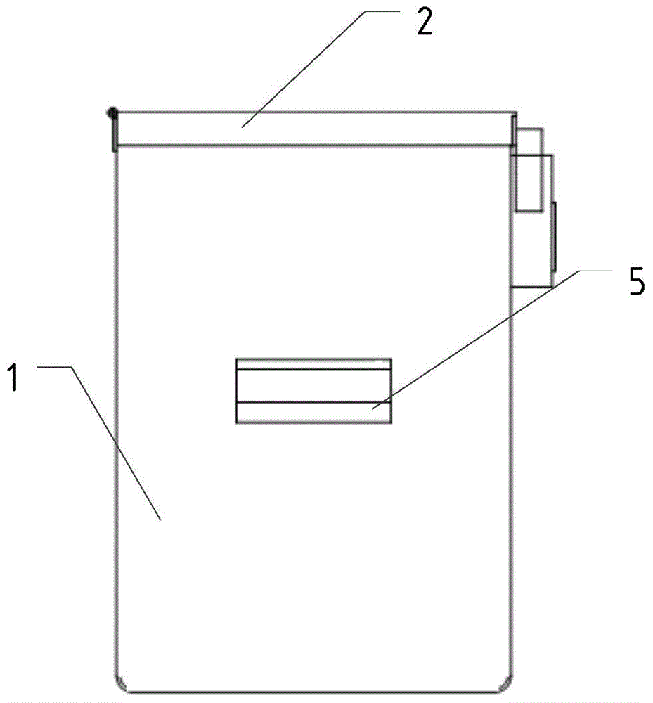 Particle or powder material sample collection bucket