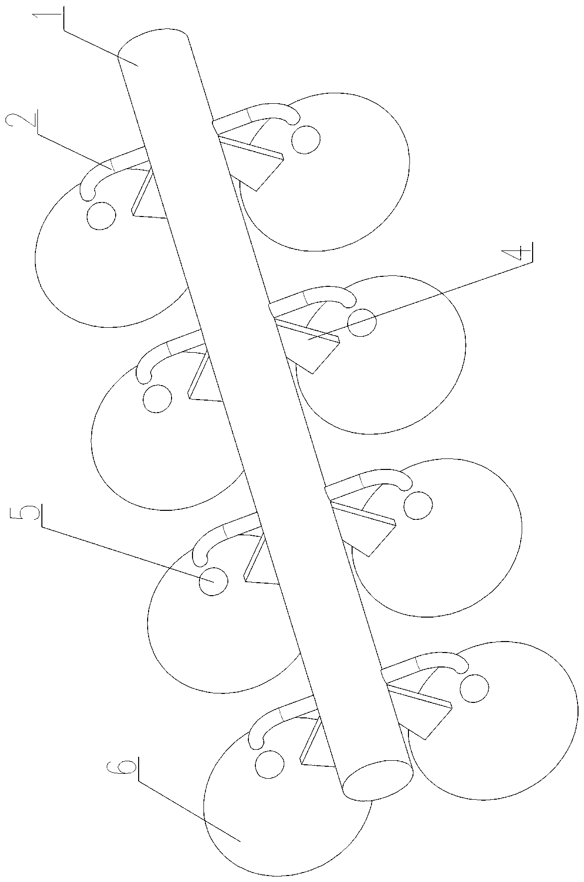 Efficient ammonia mixing and spraying device for flue gas denitration system