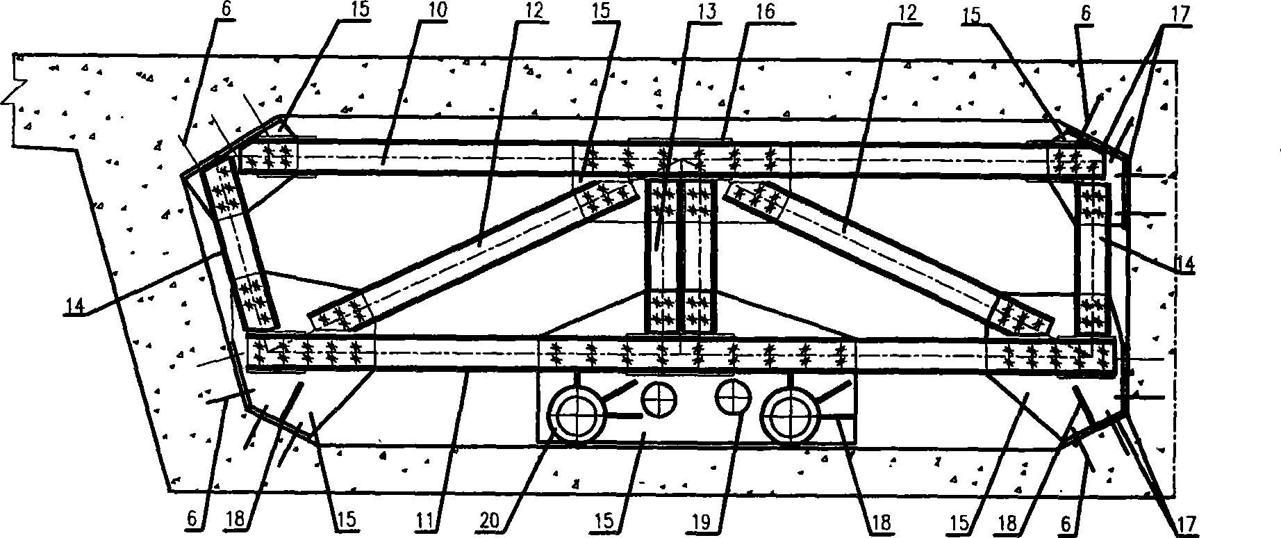 External prestress steel structure and reinforcing means for reinforcing old bridge