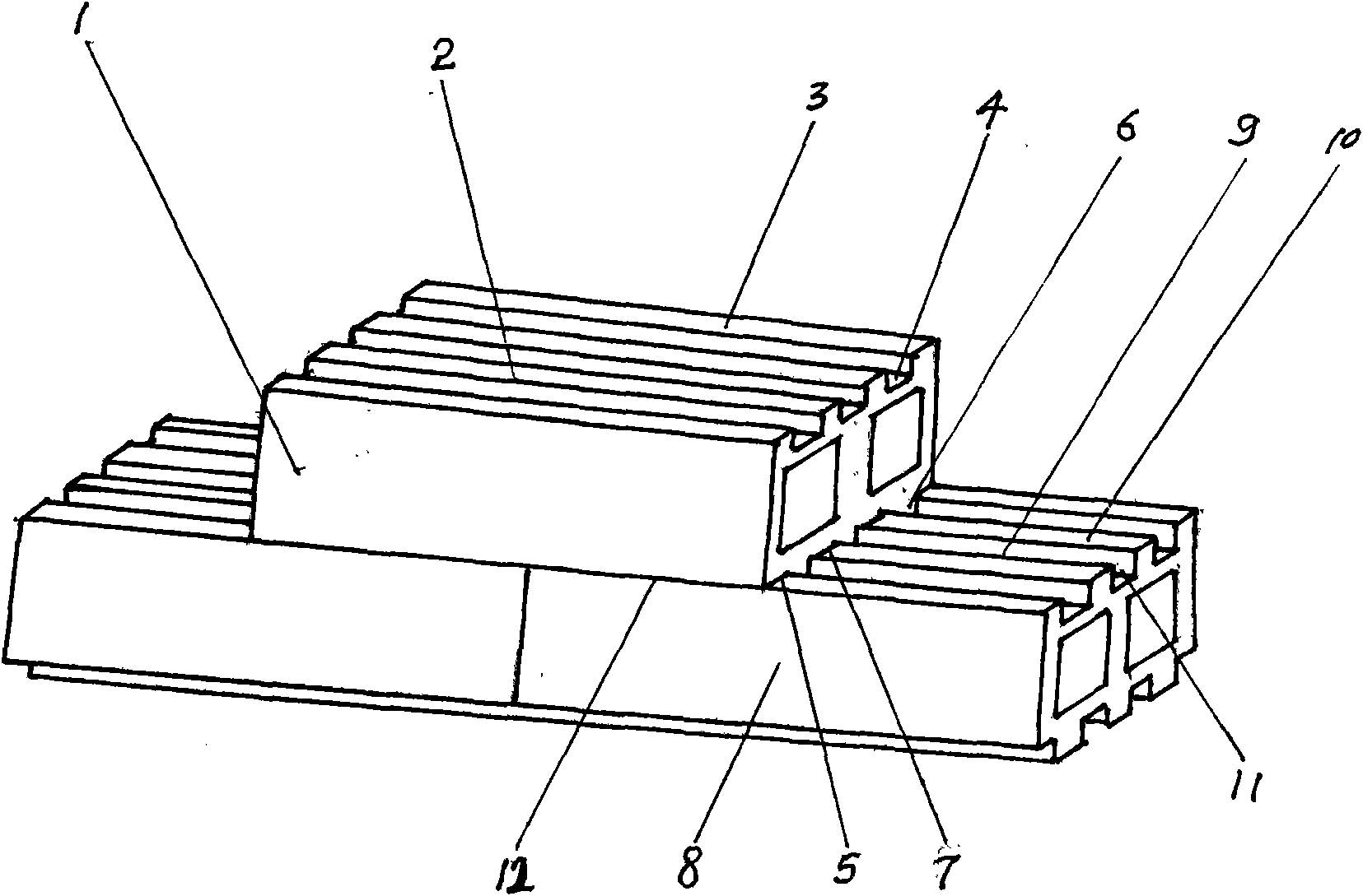 Novel anti-slippage airbrick