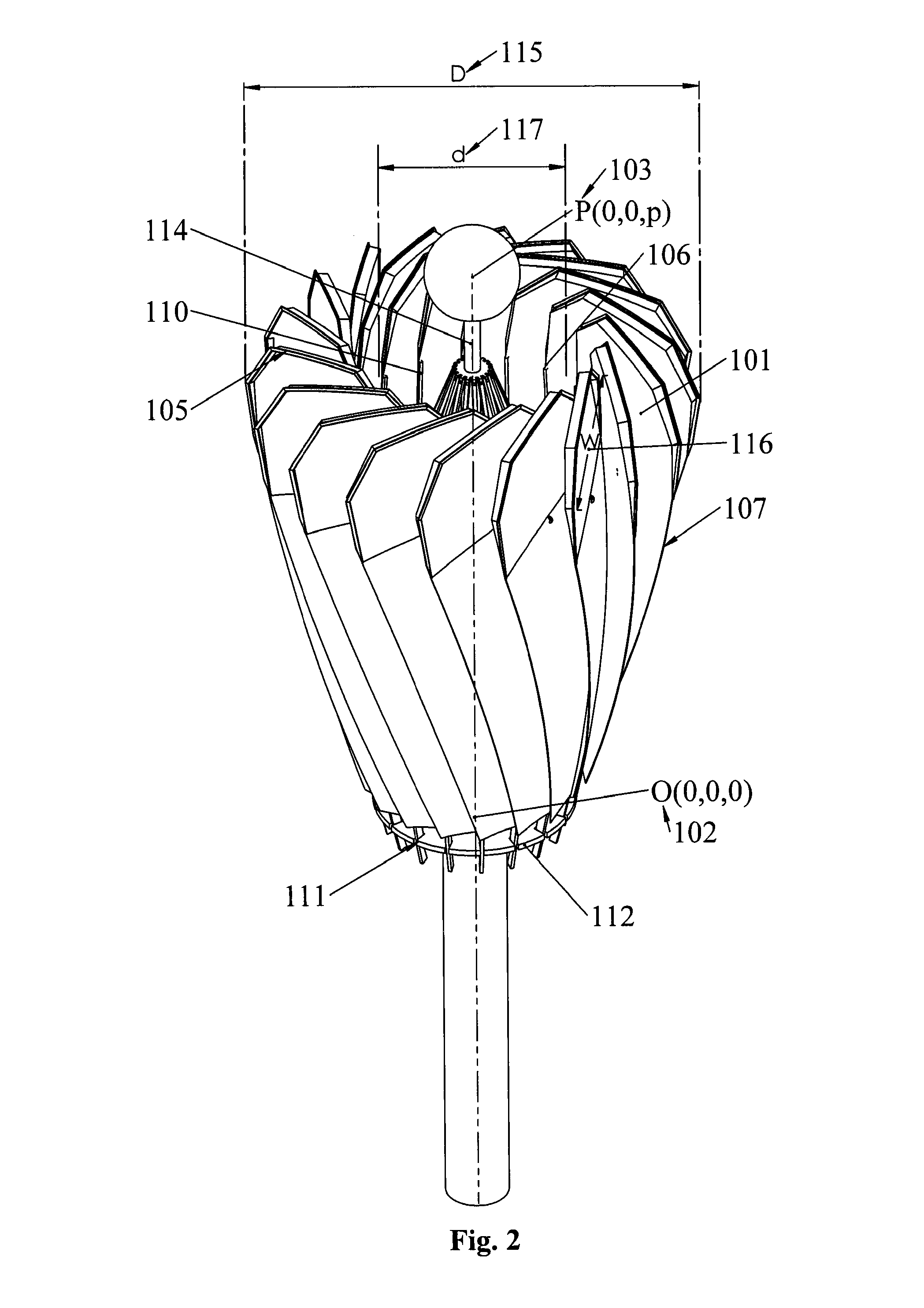 Foldable solar power receiver