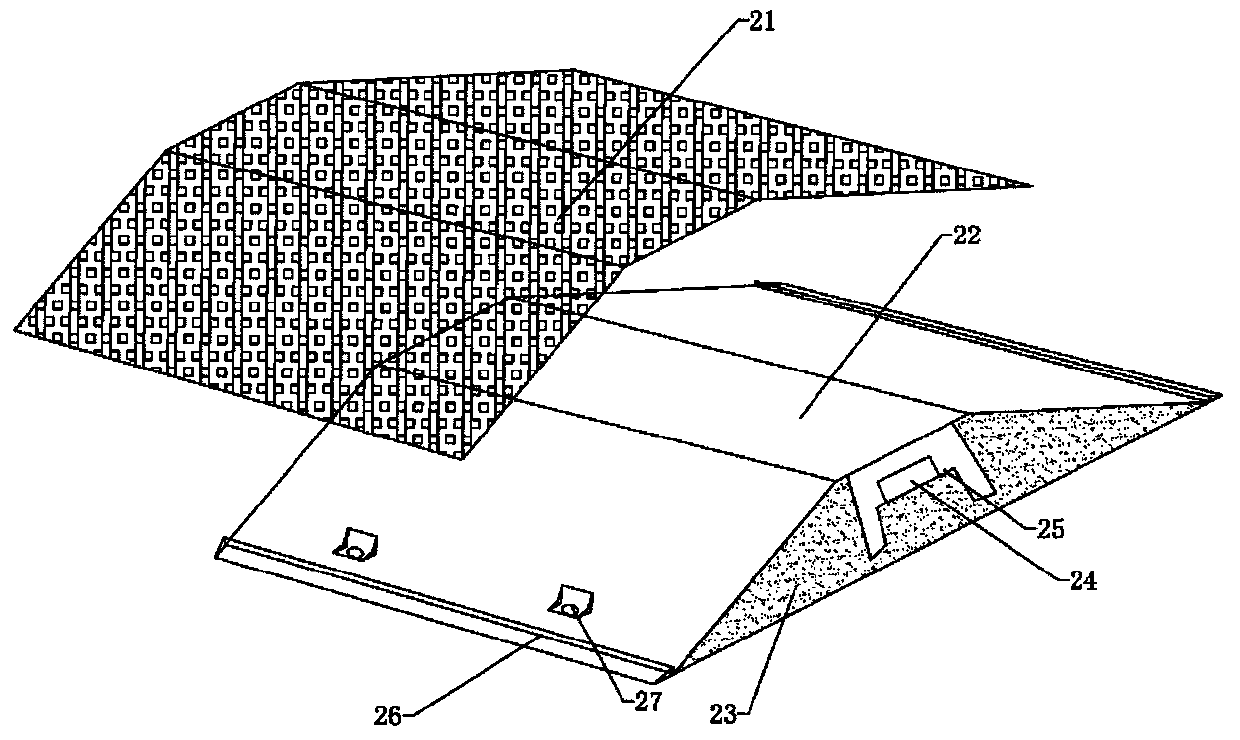 Motor vehicle and non-motor vehicle hybrid bump and method for preventing motor vehicle from crossing boundary