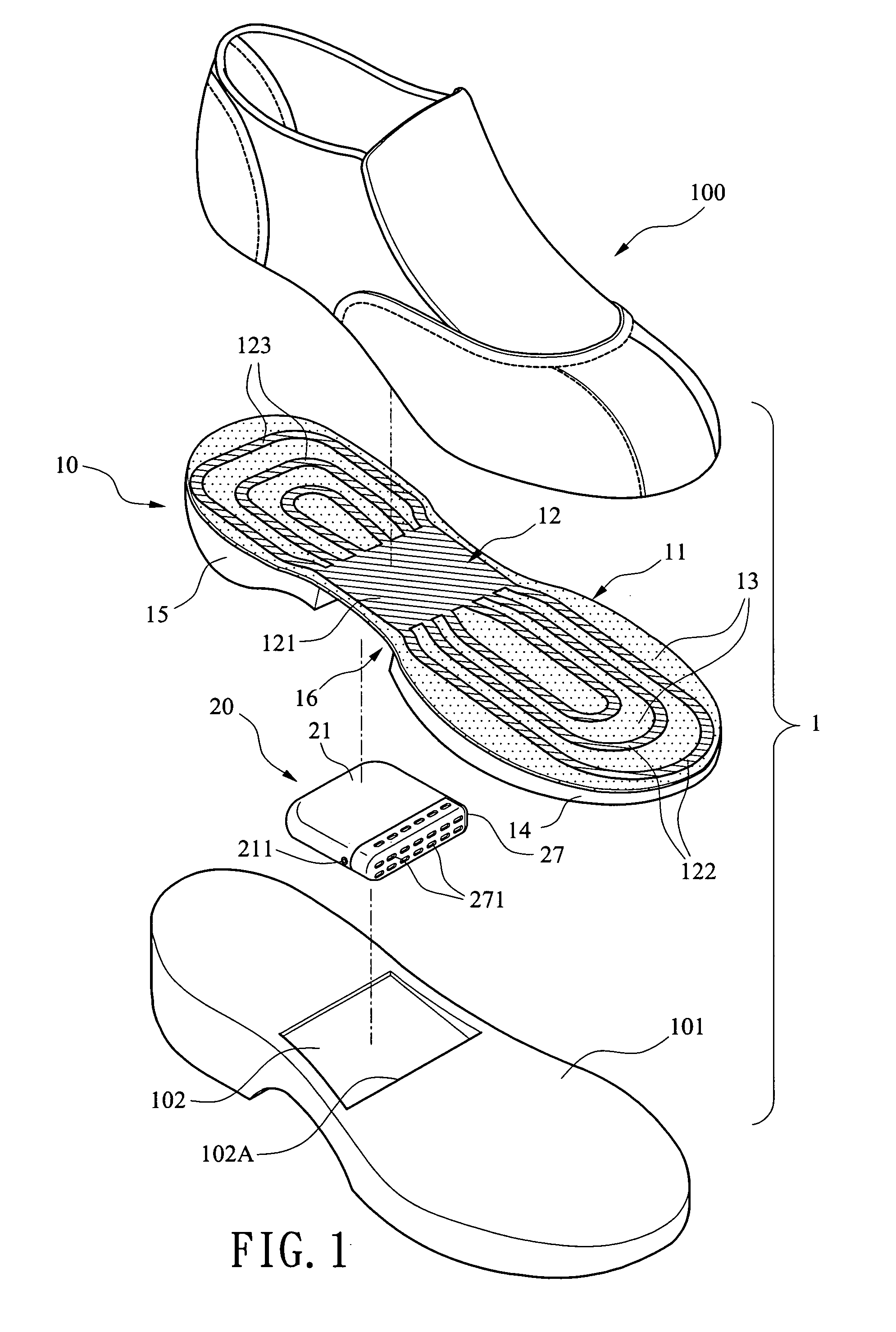 Warming shoe pad