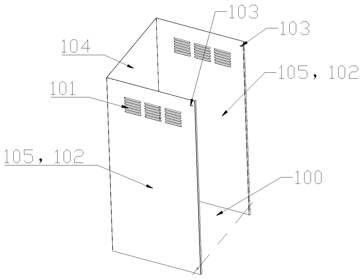 An internal circulation range hood