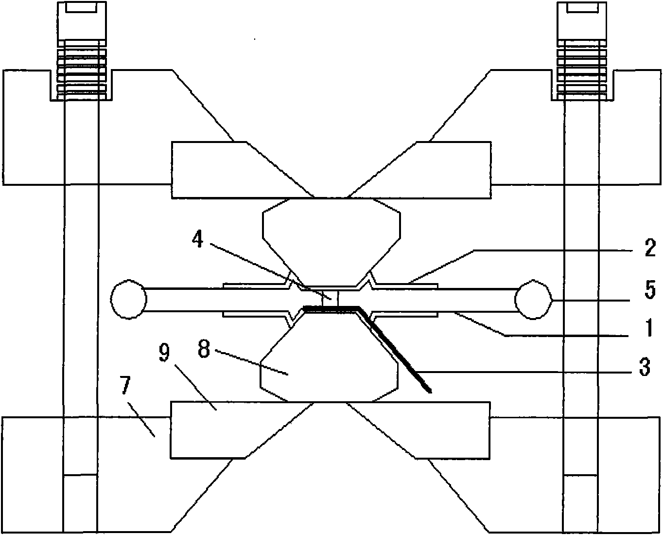 High temperature and high voltage experimental device for heating gasket