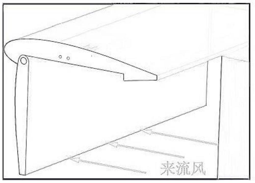 Auxiliary starting device for vertical axis wind turbine support arm