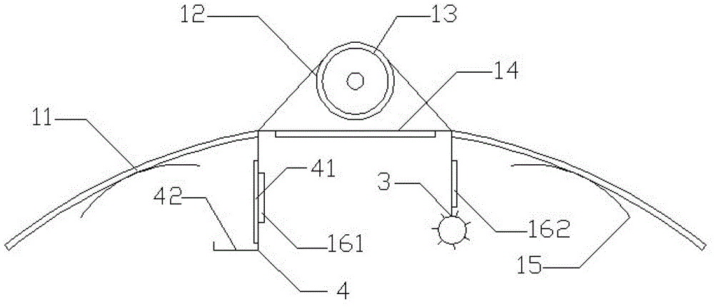 Green environmental control device and method for plastic cold shed