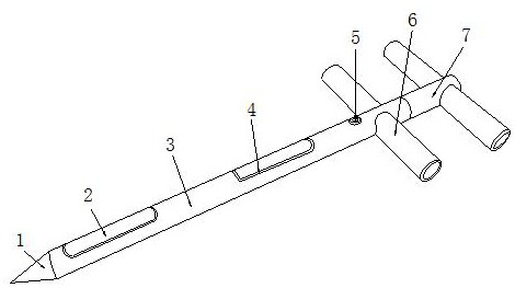 Soil sampling device with mashing function for agricultural environment-friendly detection