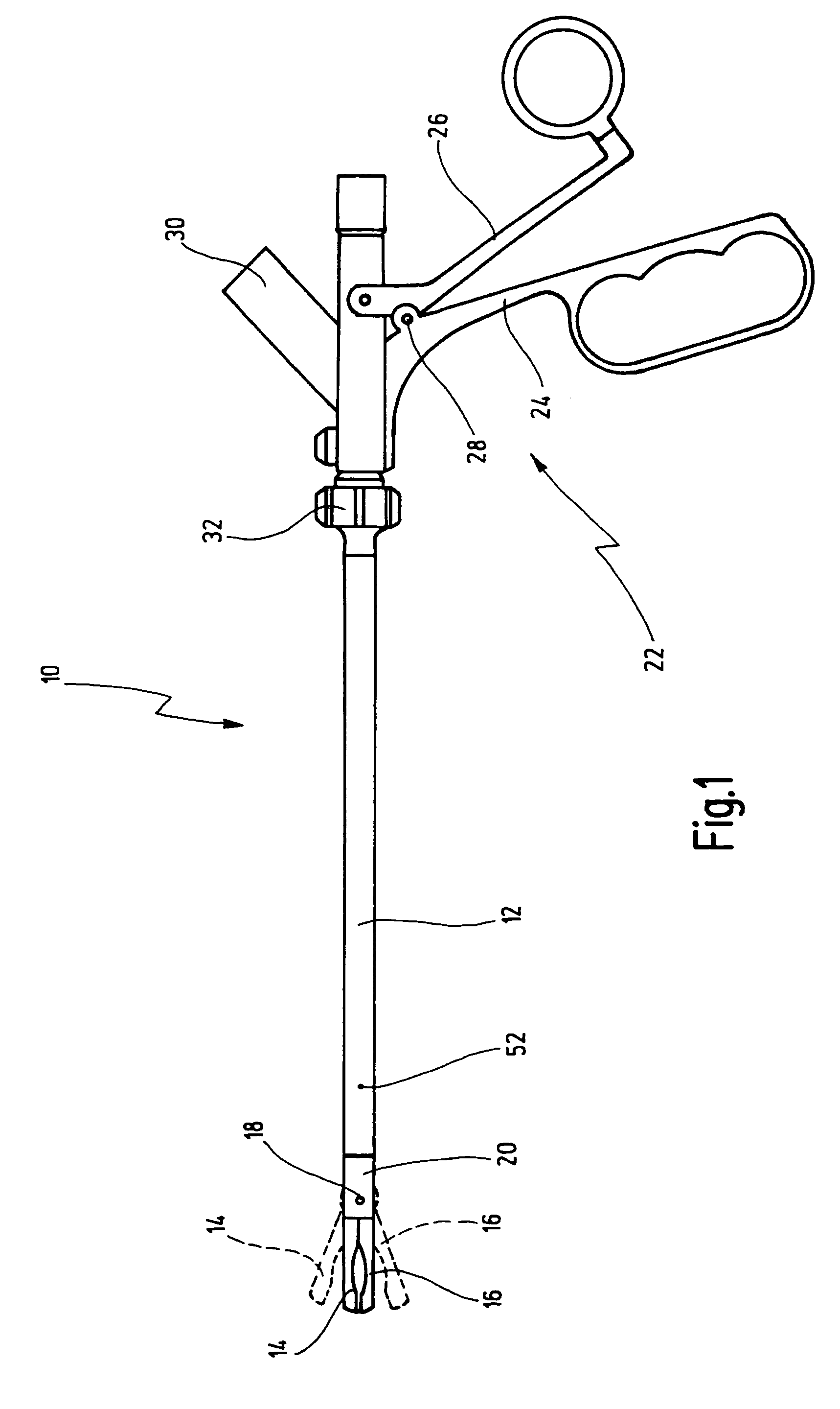 Medical instrument for electrosurgery