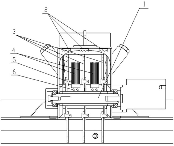 Wet garbage disturbance crushing device