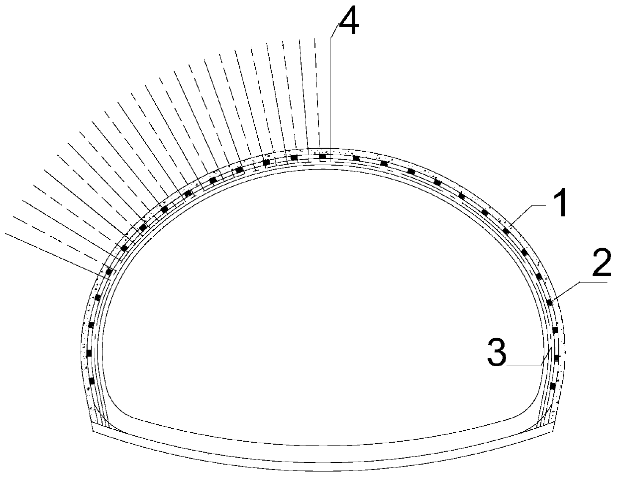 Tunnel collapse treatment method capable of firstly arching and then filling