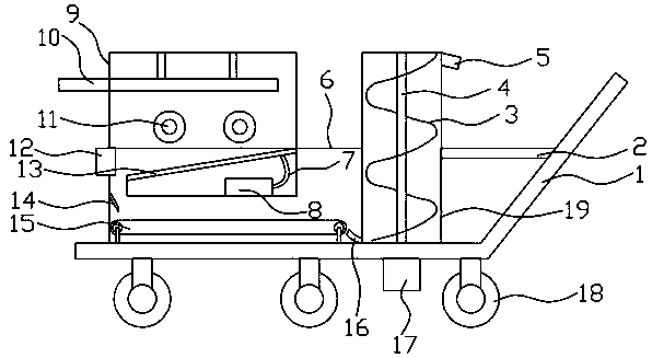 Rotary peanut picking device