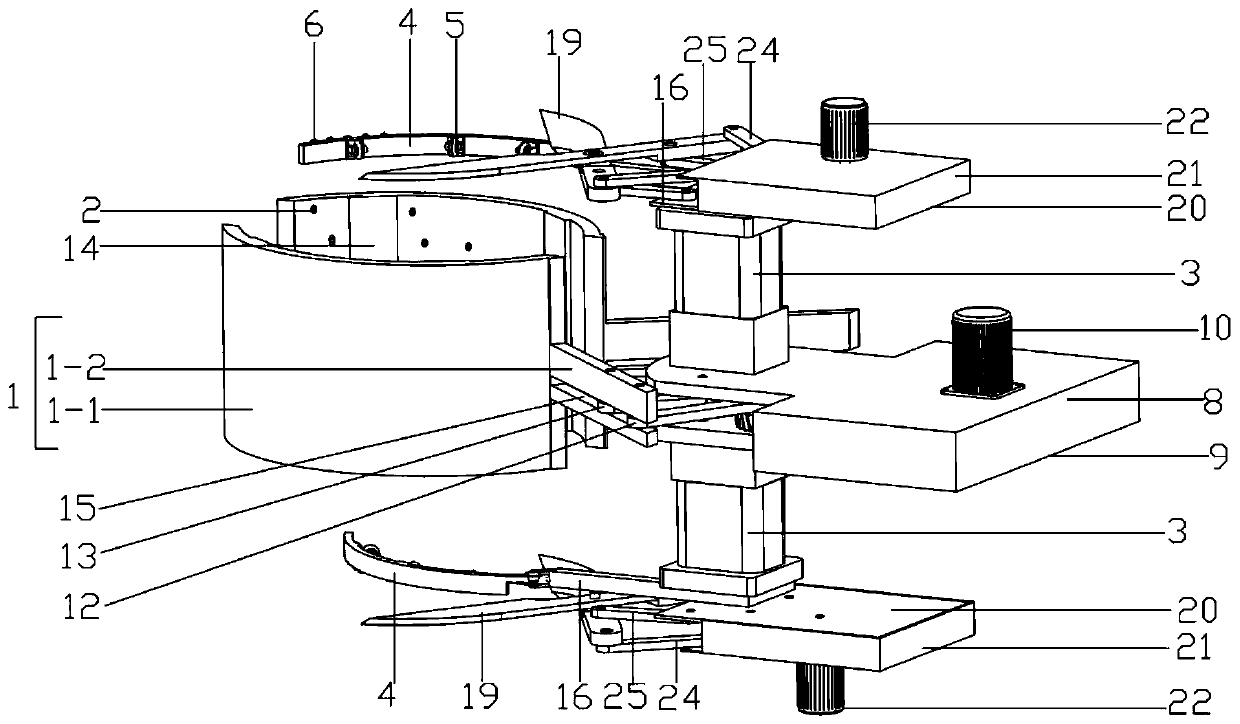 Artificial-imitating dragon fruit picking device