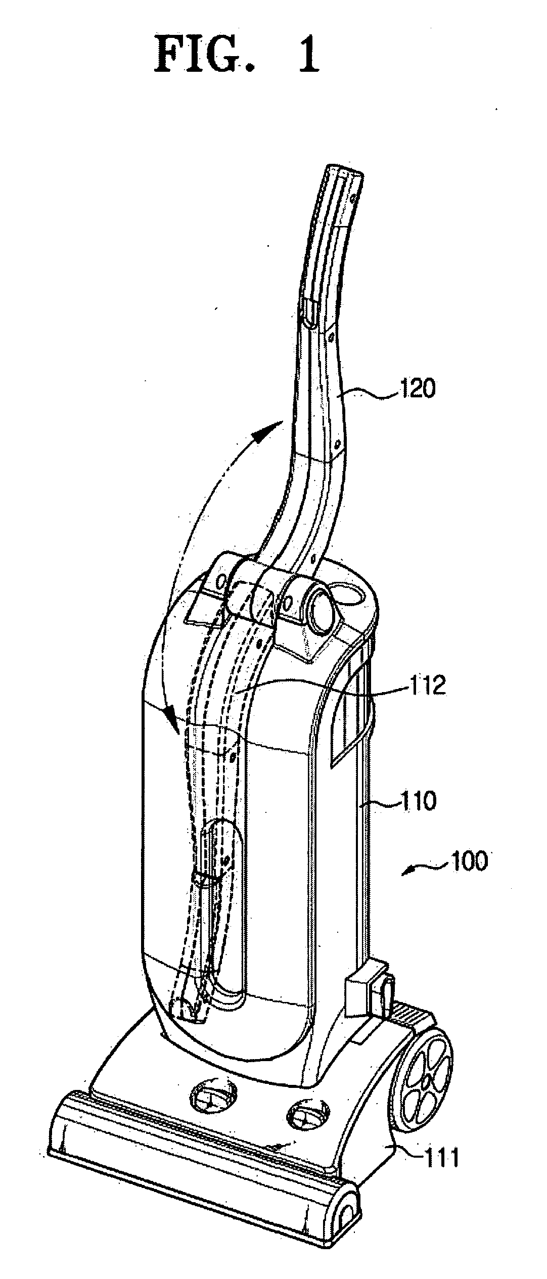 Upright vacuum cleaner