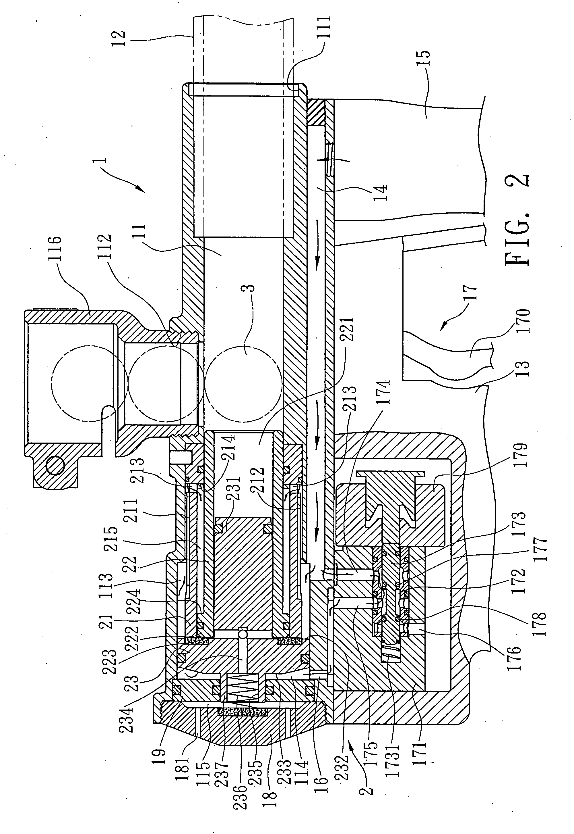 Shooting structure of a paint bullet gun