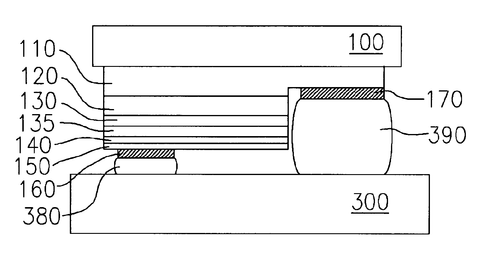 LED device, flip-chip LED package and light reflecting structure