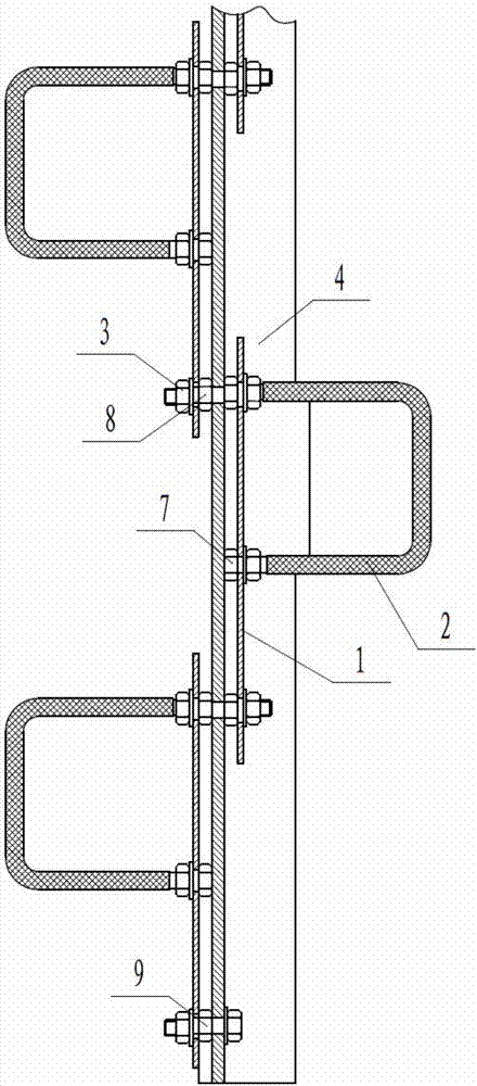 Angle iron tower climbing device