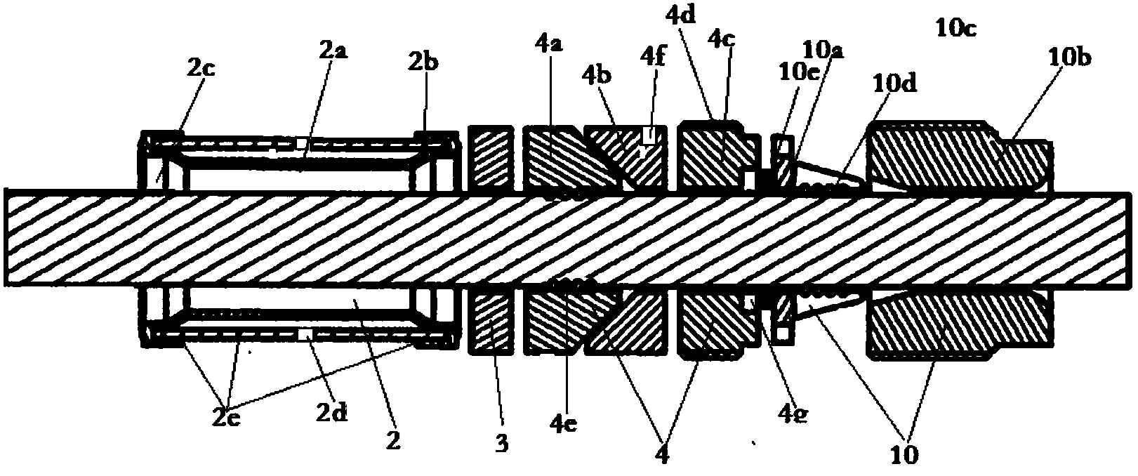 Submarine cable sealing device