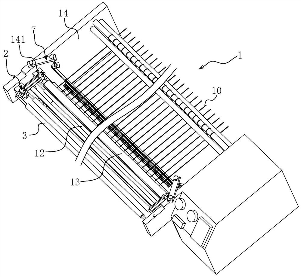 Yarn fixing device and method for warping machine