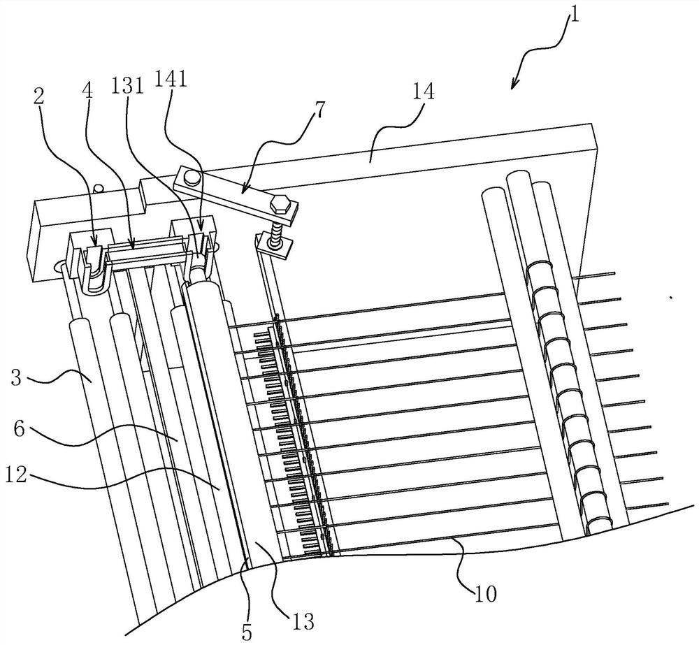 Yarn fixing device and method for warping machine