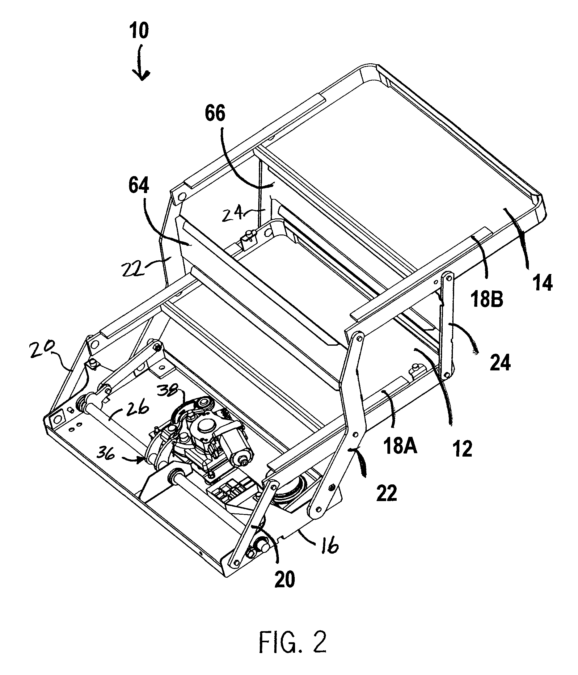 Motorized collapsible step