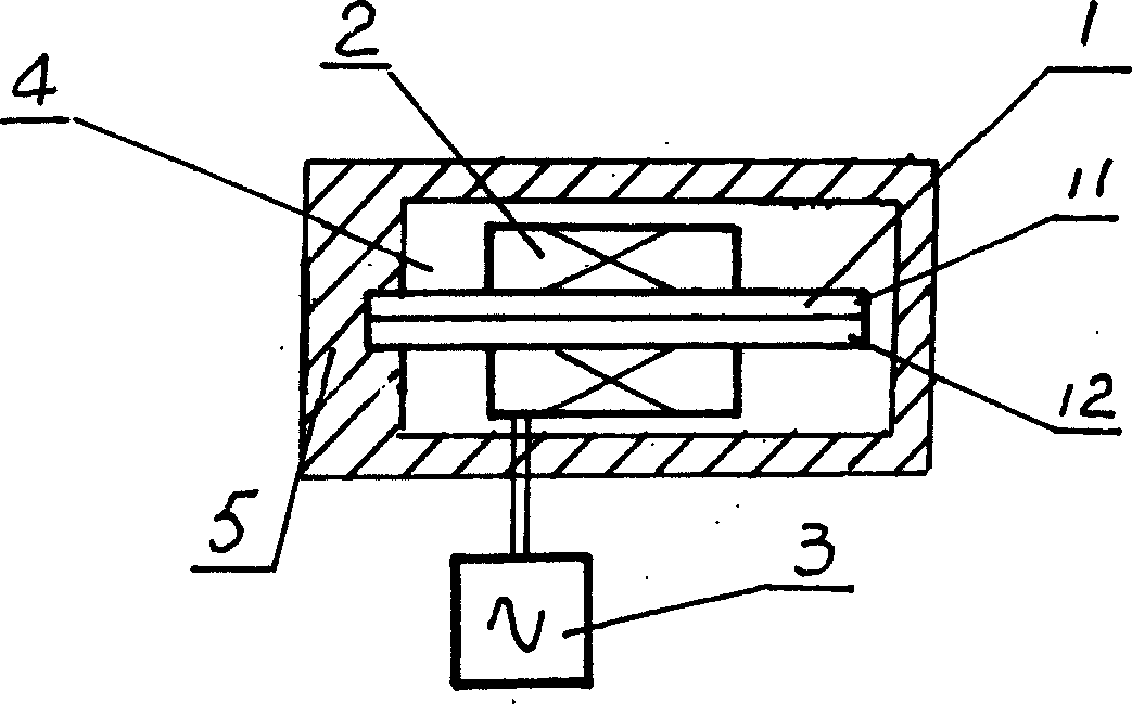 Application of rare earth magnetic expansion material on bandset vibration mechanism