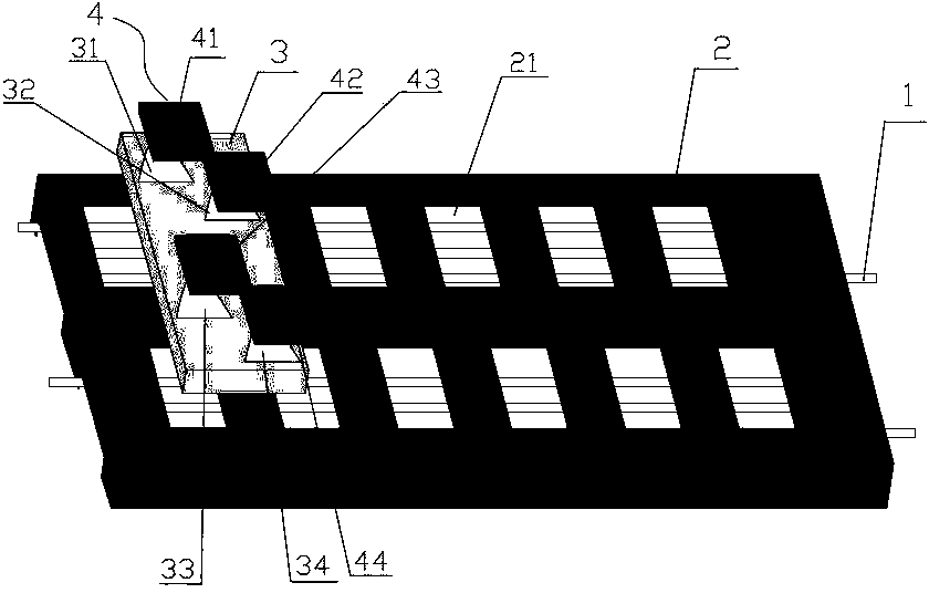 Time grating linear displacement sensor based on alternating light fields