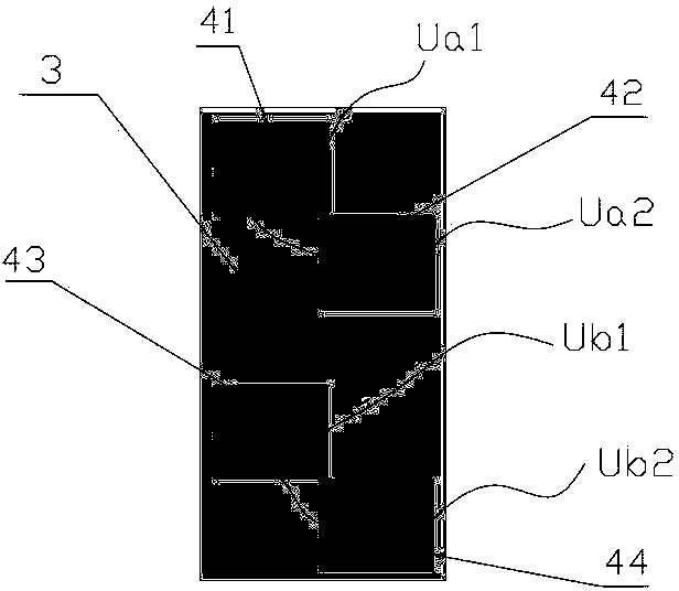 Time grating linear displacement sensor based on alternating light fields