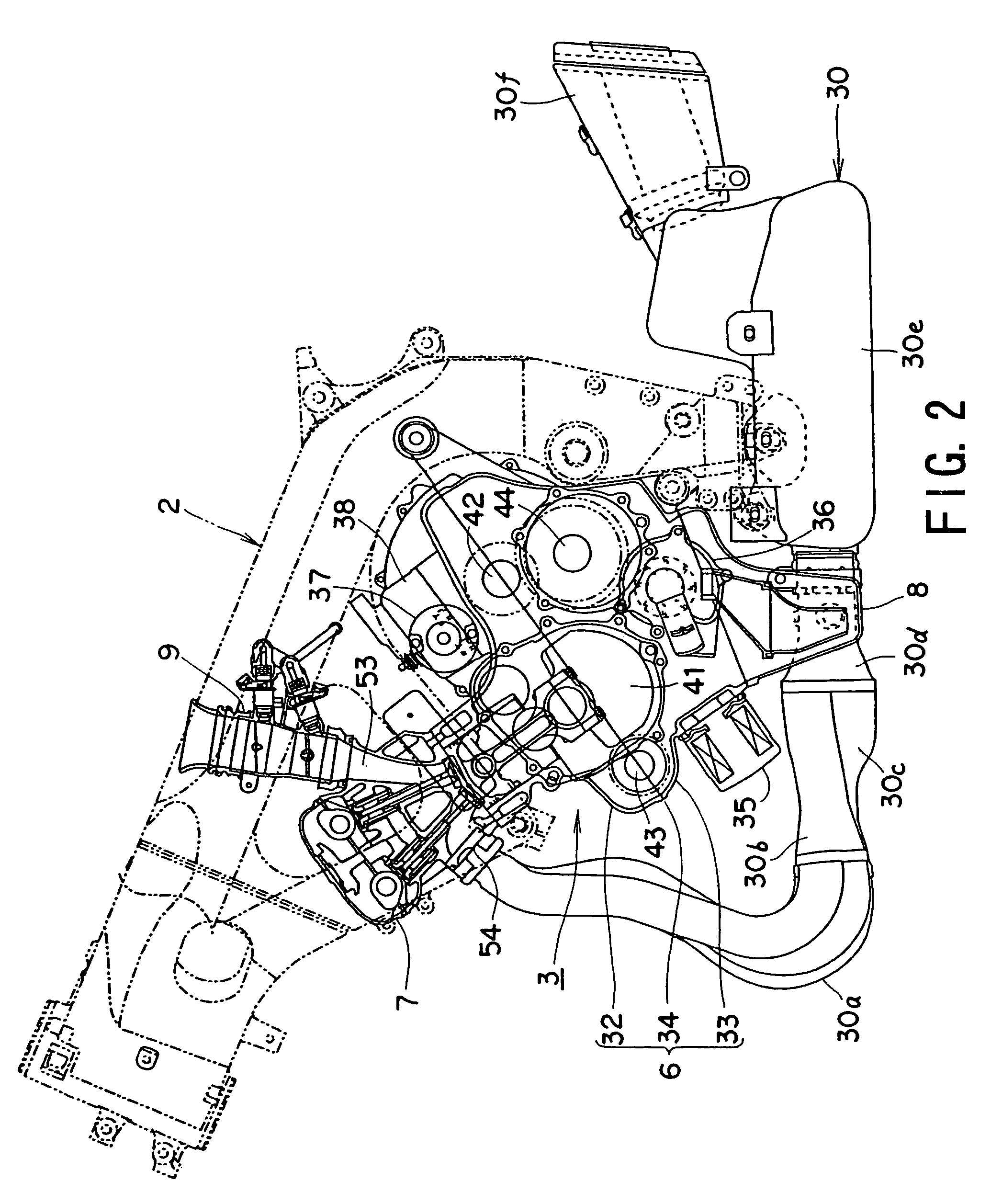 Engine for motorcycle