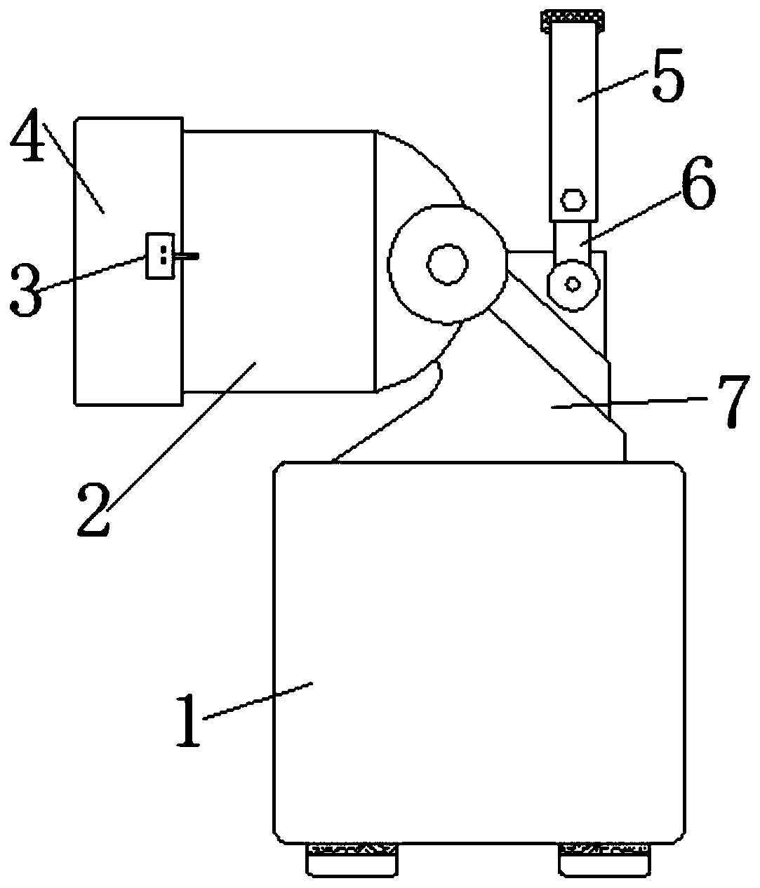 Explosion-proof searchlight convenient to mount