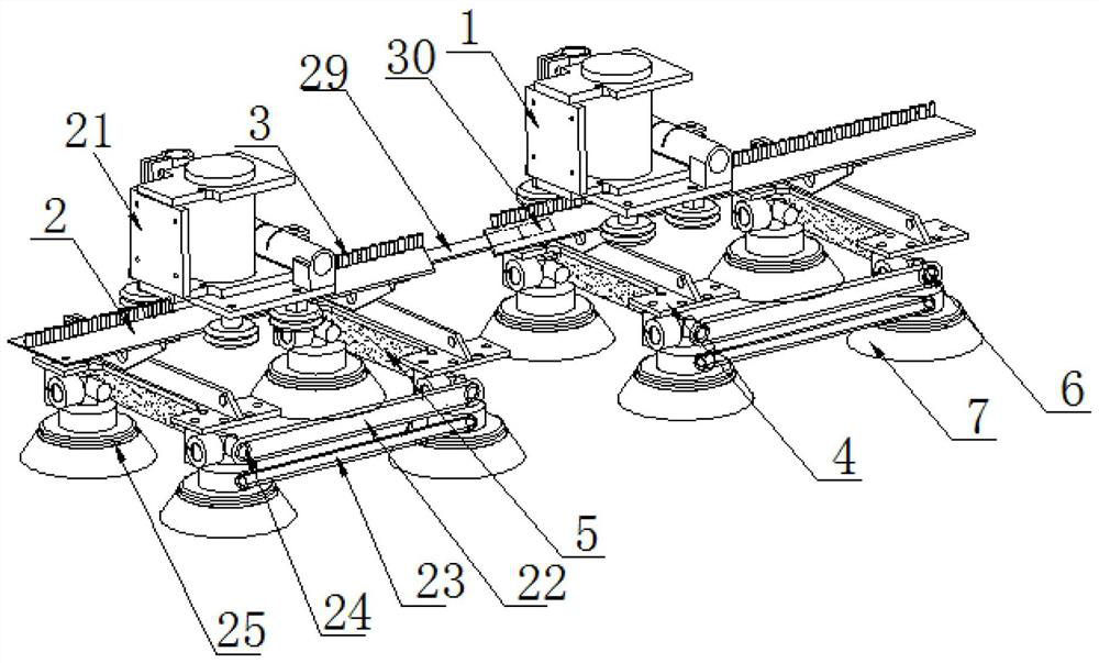 A position-adjustable manipulator suction cup device