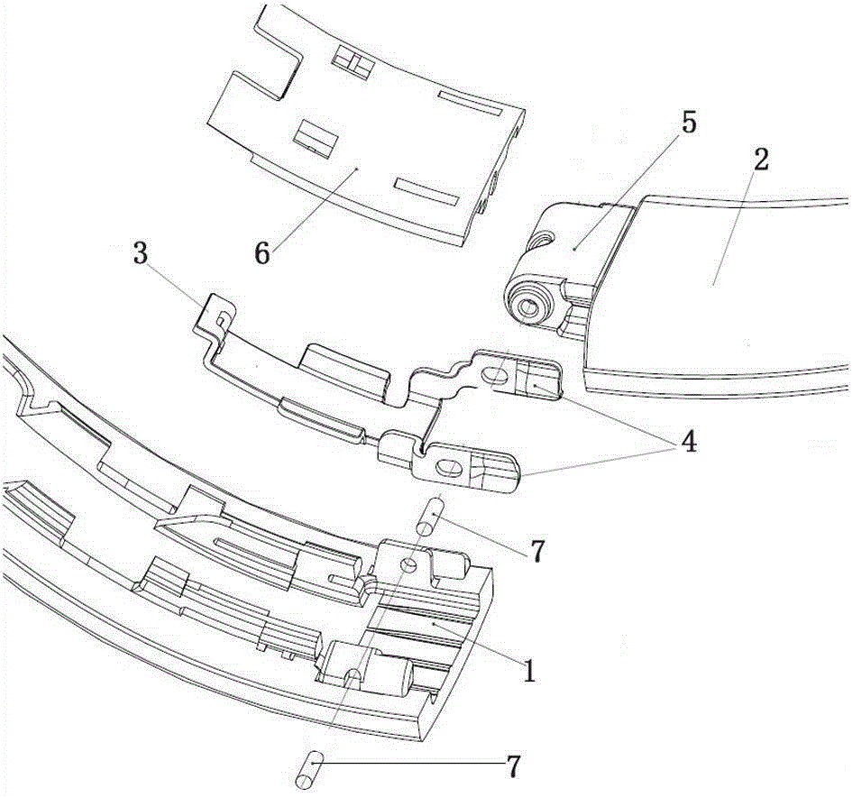 A hinge device with increased folding life