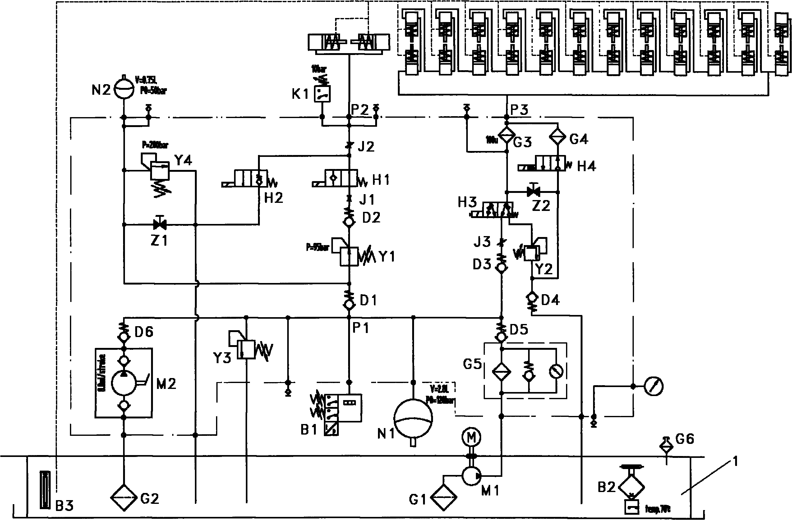 Hydraulic braking system for megawatt fan