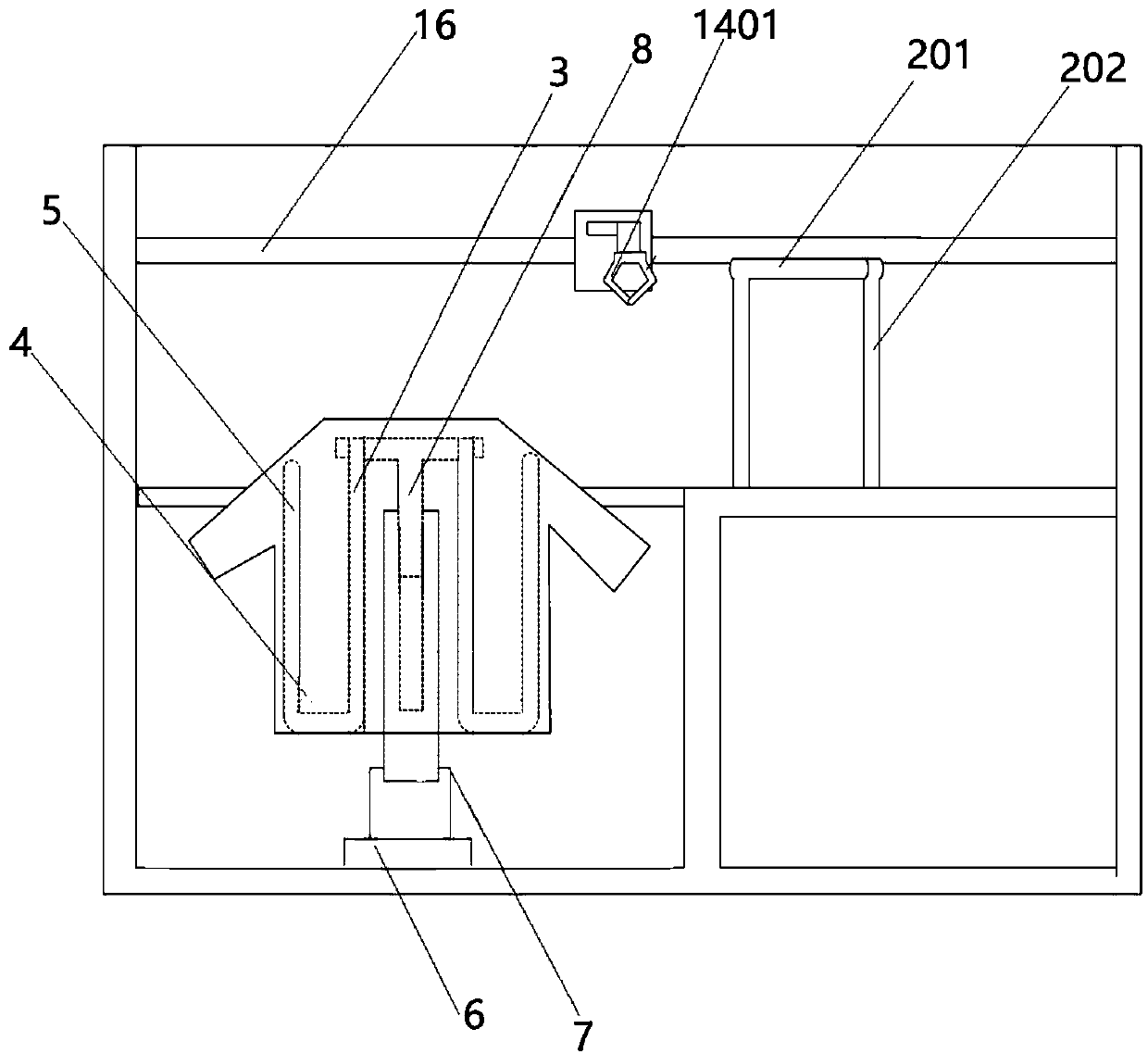 Automatic clothes wearing cabinet