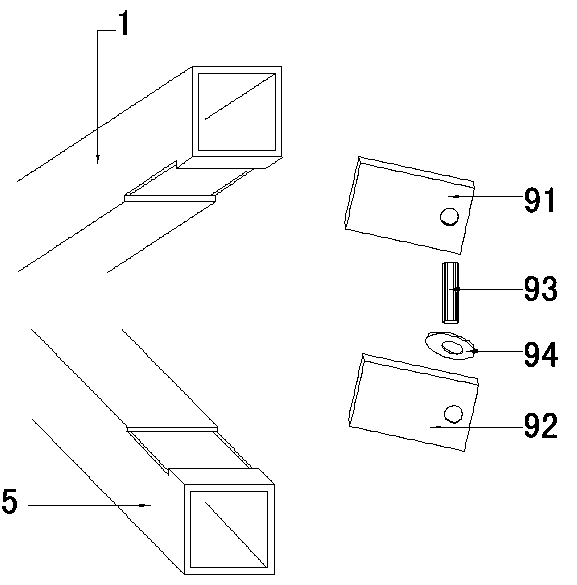 Blank door with outward-opening angle larger than 150 degrees