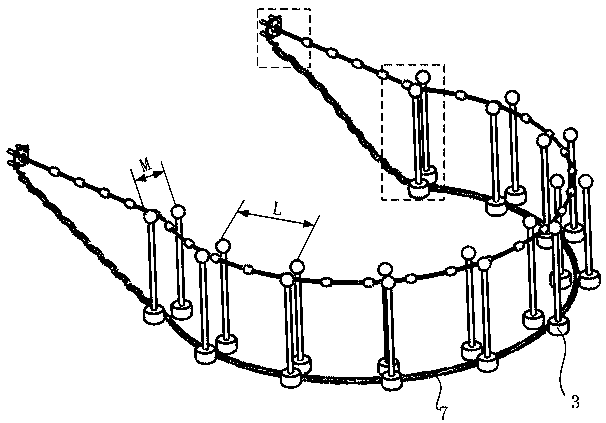 Method for constructing ecological island reef type marine pasture