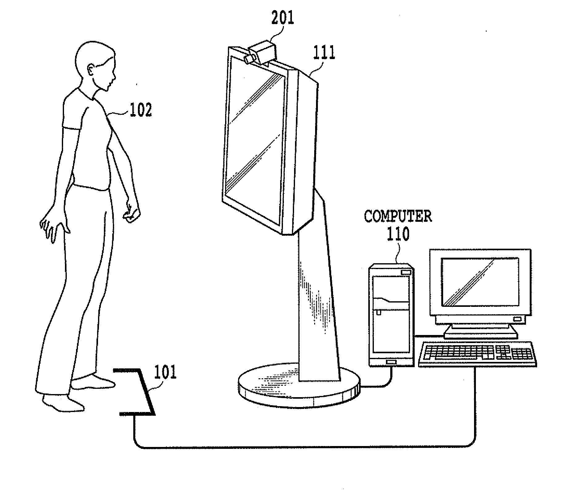 Image recognition apparatus, and operation determination method and program therefor