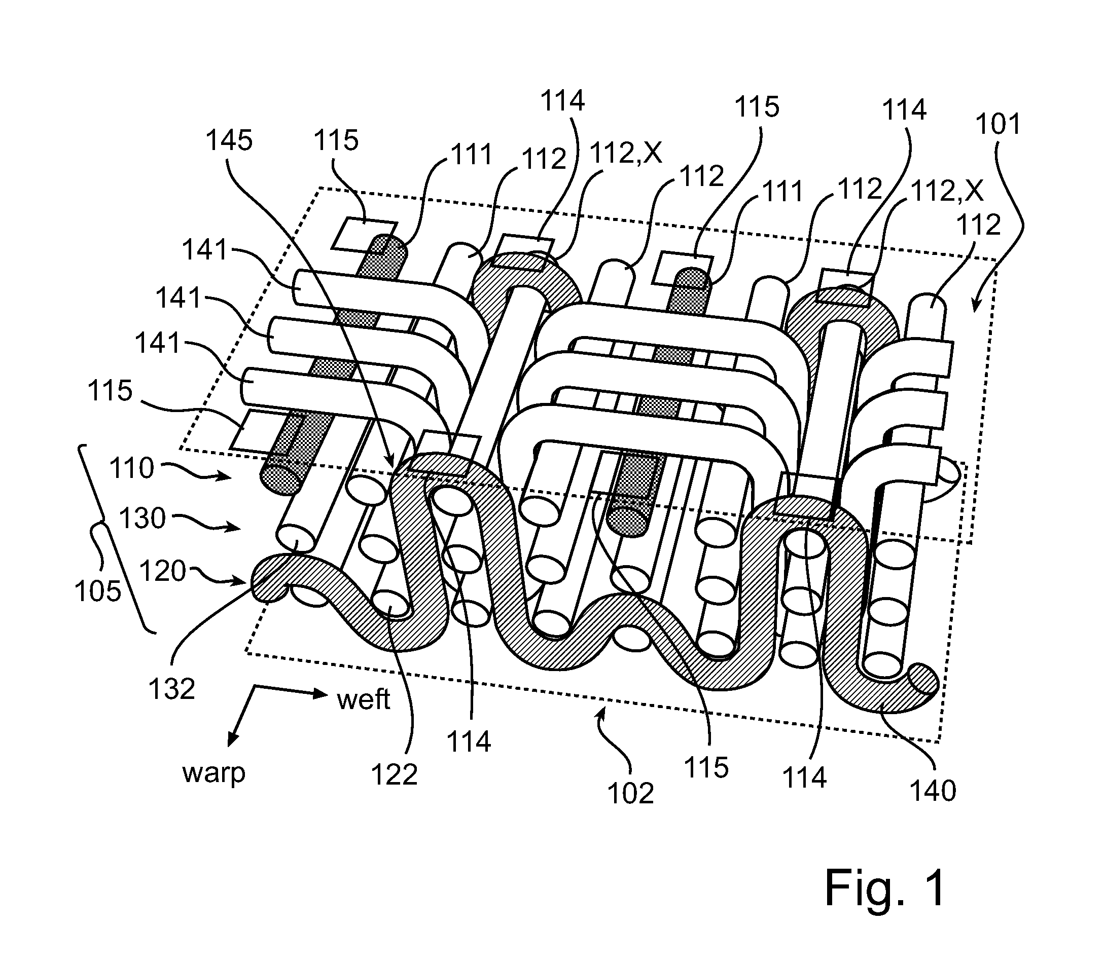 Multi-layer woven fabric display