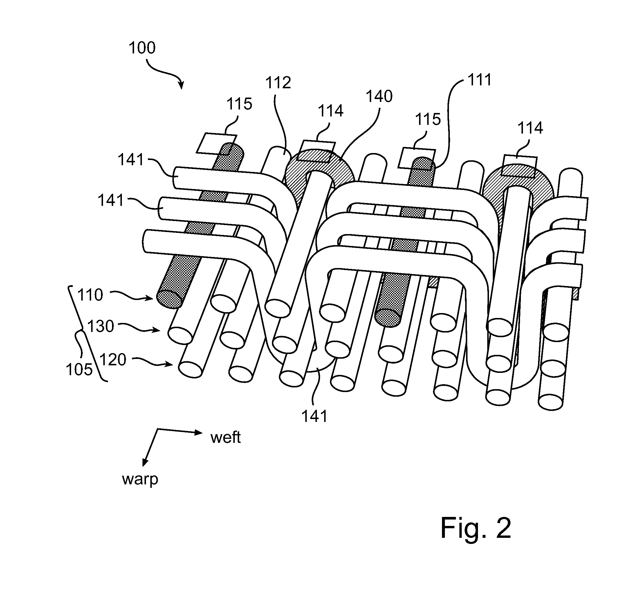 Multi-layer woven fabric display